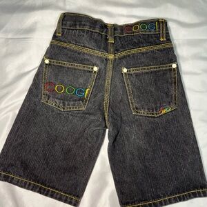 Coogi Toddler Boys Denim Jean Shorts Size 4 Embroidered Logo Pocket